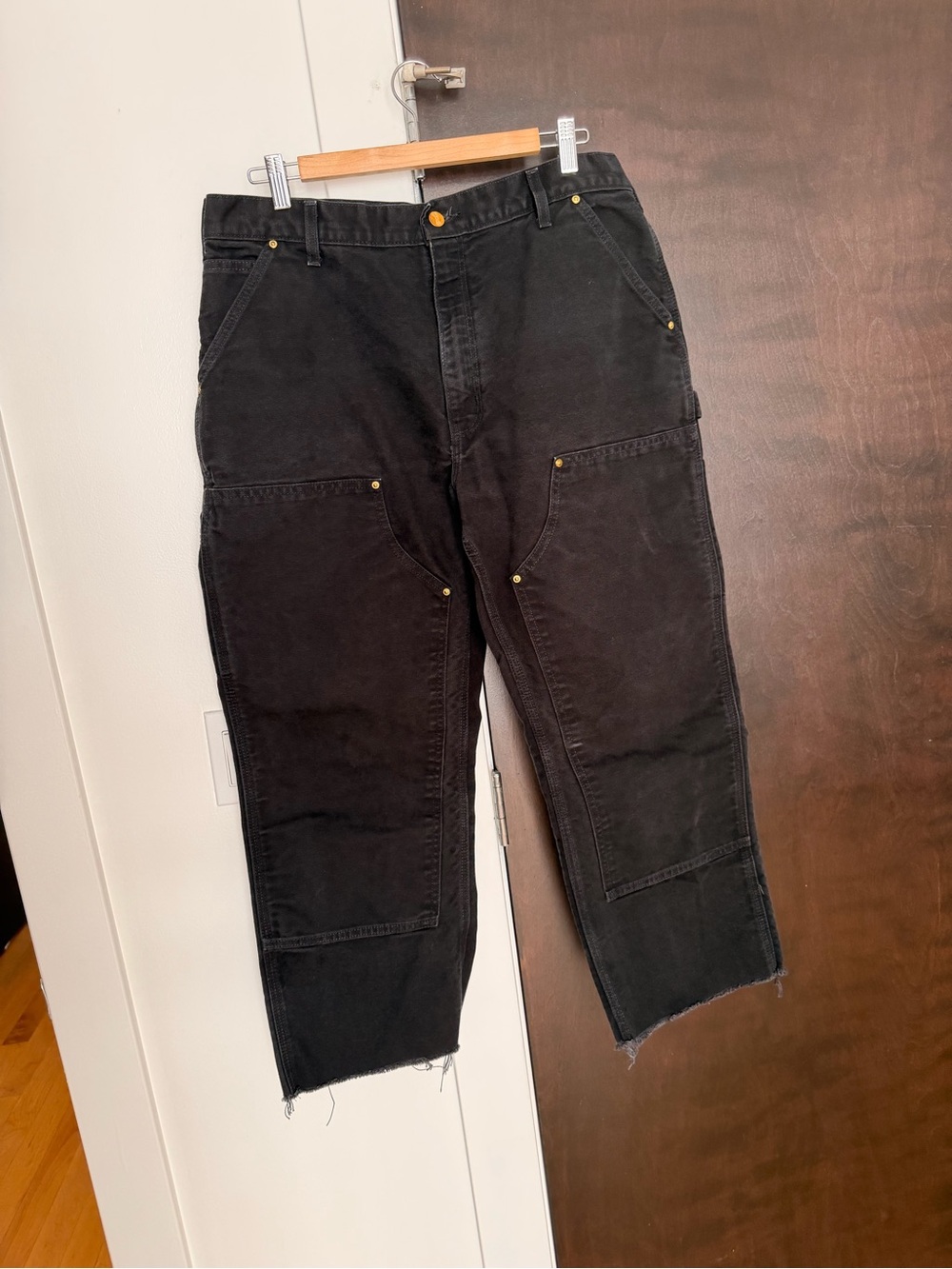 Carhartt Double Knee Pants 36 x 26 Black Pants Mens